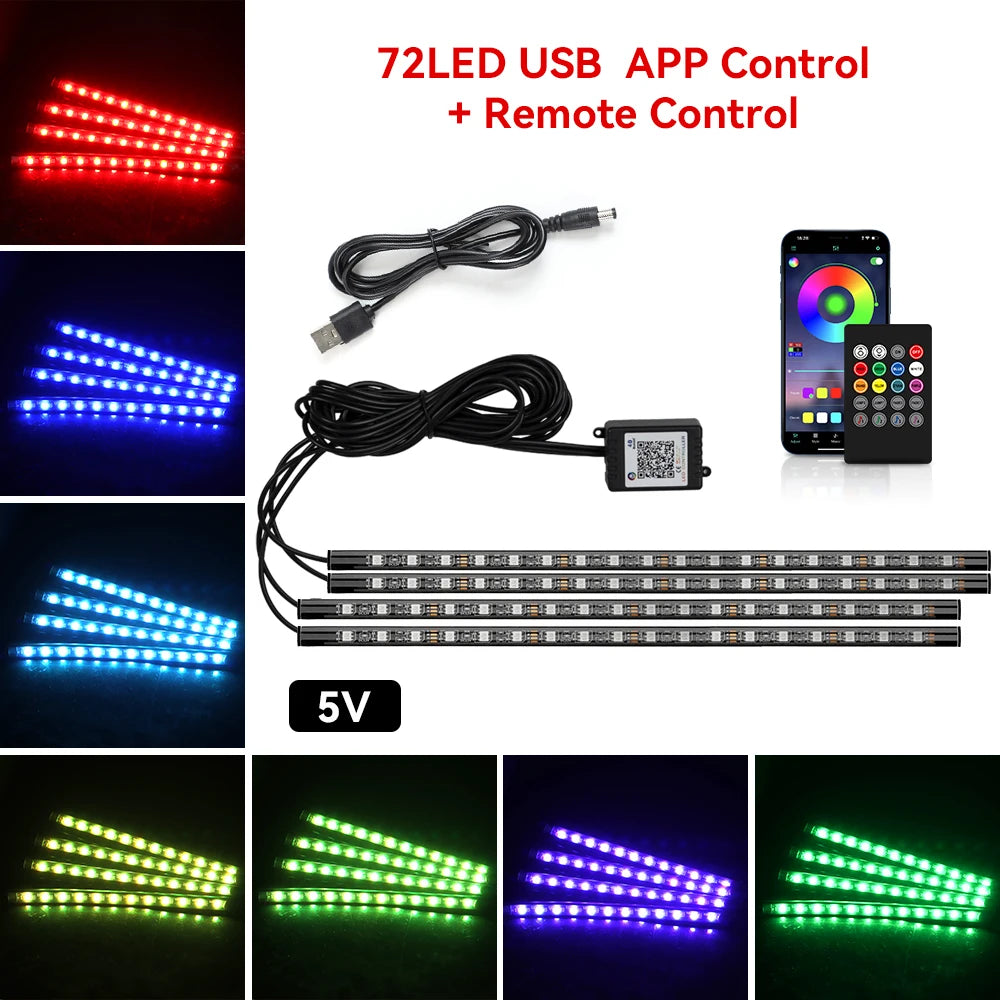 TORQUIFY RGB Car Ambient Lights