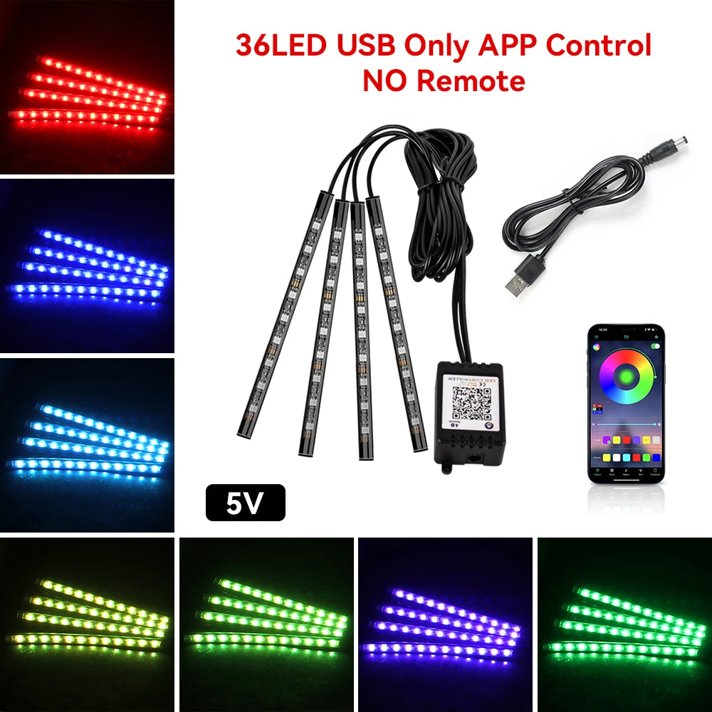TORQUIFY RGB Car Ambient Lights