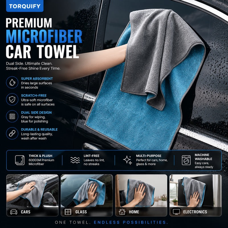 TORQUIFY Premium Microfiber Towel