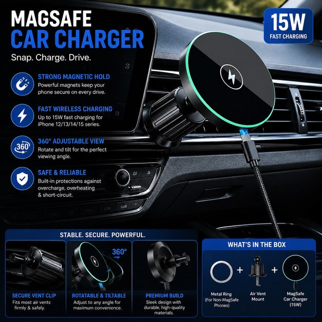 TORQUIFY 30W Magnetic Car Charger