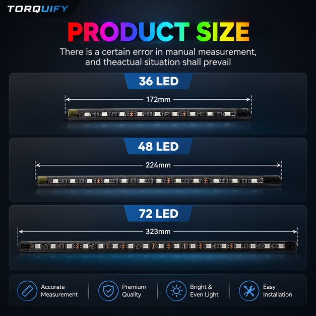 TORQUIFY RGB Car Ambient Lights