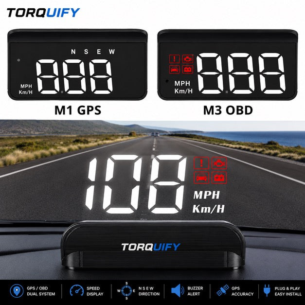 TORQUIFY Digital Car HUD Display
