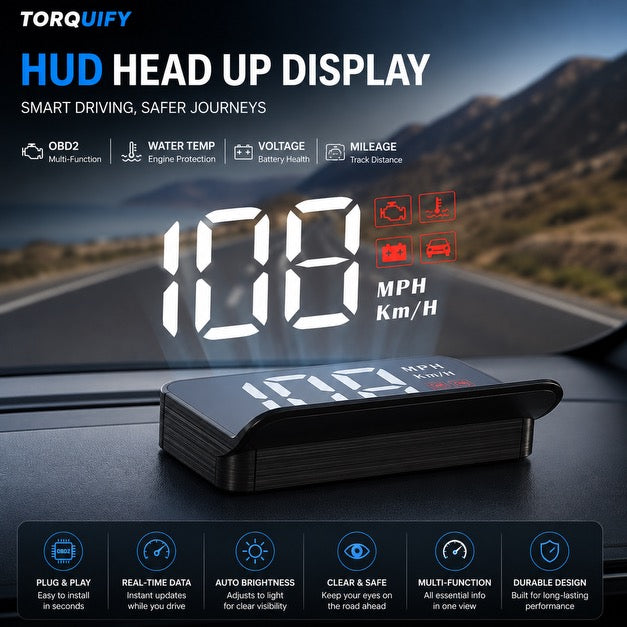 TORQUIFY Digital Car HUD Display