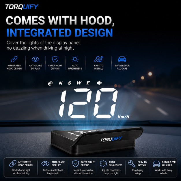 TORQUIFY Digital Car HUD Display
