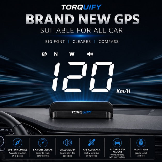 TORQUIFY Digital Car HUD Display
